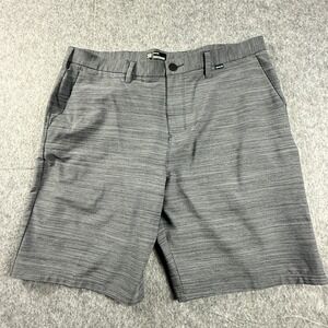 Hurley Shorts Mens 38 Gray Nike Dri-Fit Chino Hybrid Golf Walking Activewear